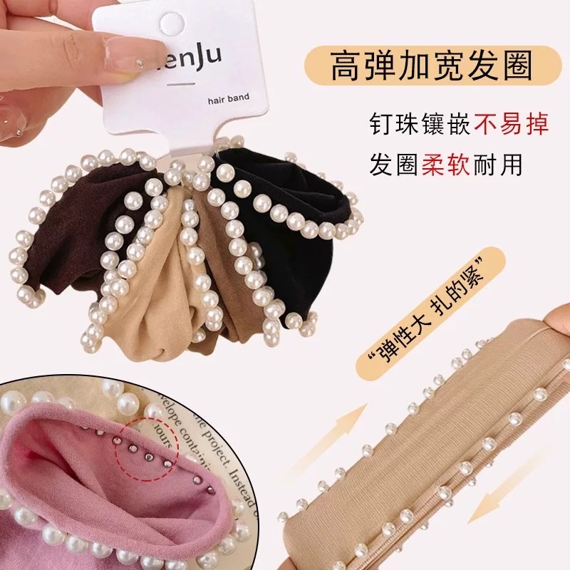 秋冬新款大肠圈发圈 头绳饰品 简约时尚发饰 持久弹力不伤发质发圈头绳详情图3