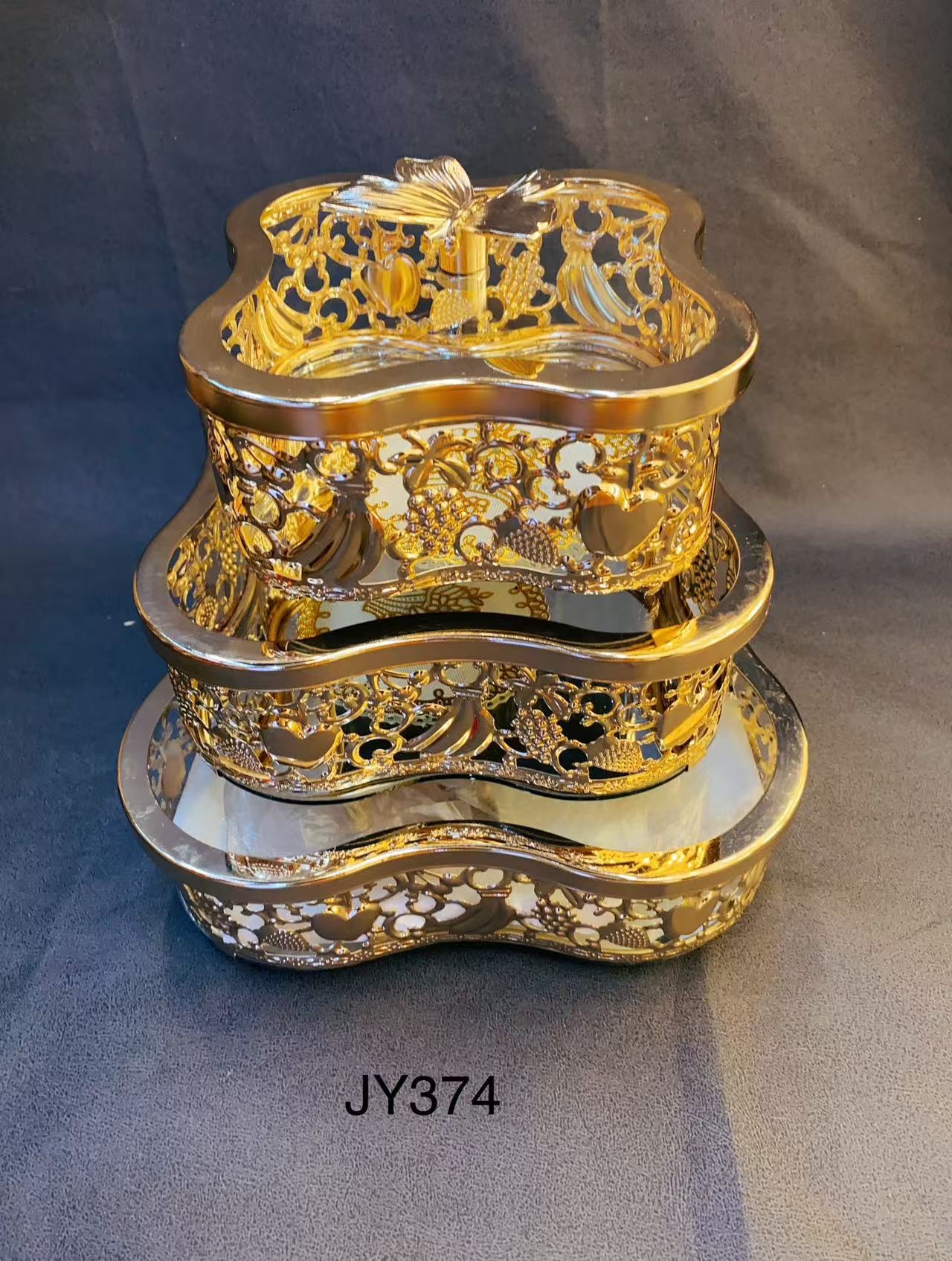 金属铁艺果盘 锦阳01工艺品摆件