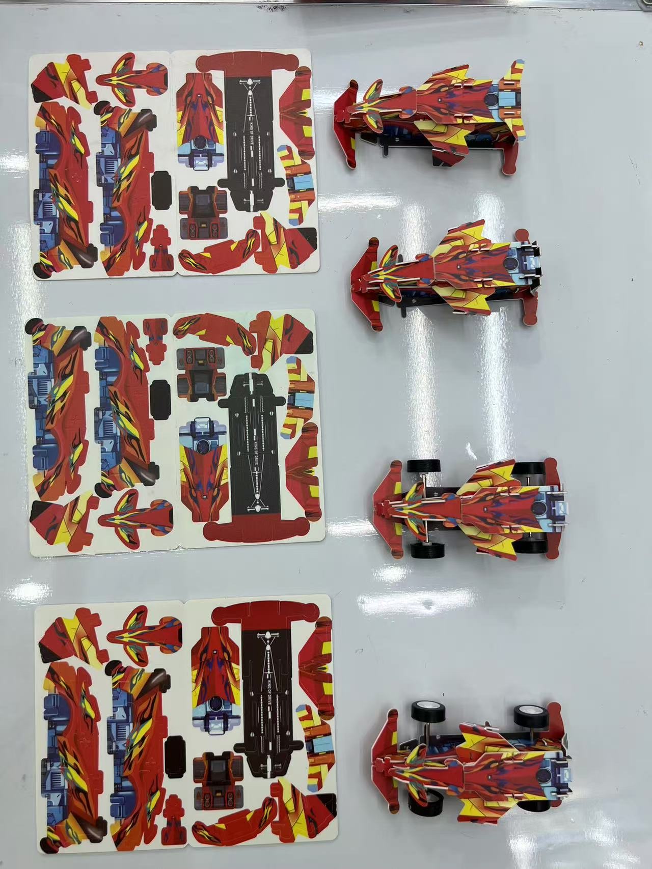 Children's toy assembly toys, car racing toys, safe and non-toxic creative interactive game toys, suitable for babies aged 3 to 6