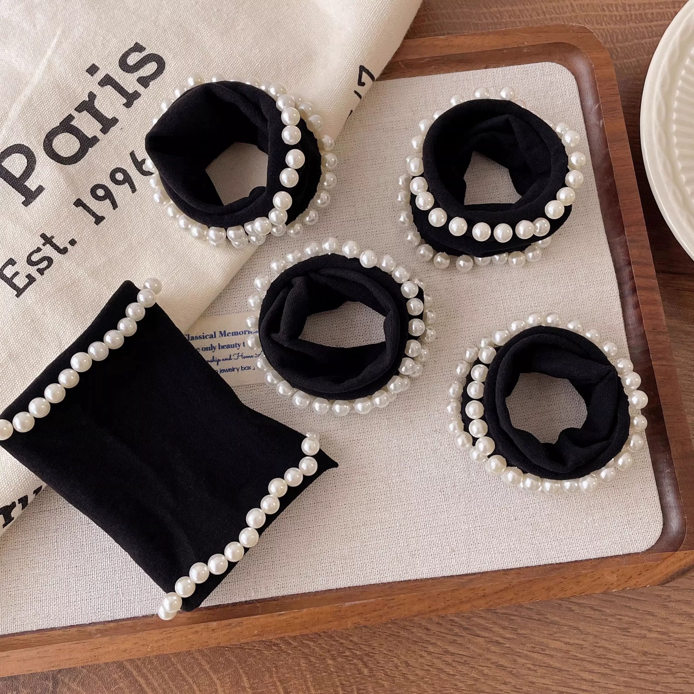 秋冬新款大肠圈发圈 头绳饰品 简约时尚发饰 持久弹力不伤发质发圈头绳详情图7