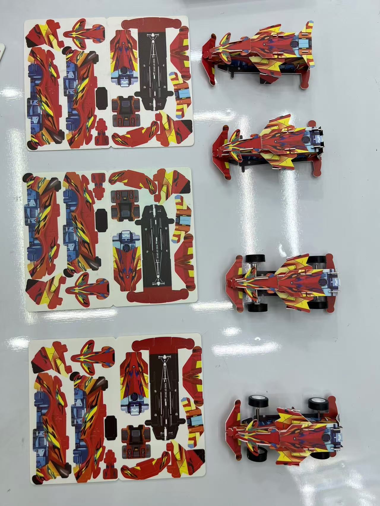 儿童玩具拼装玩具汽车赛车玩具款 安全无毒 创意互动游戏玩具 适合3-6岁宝宝产品图