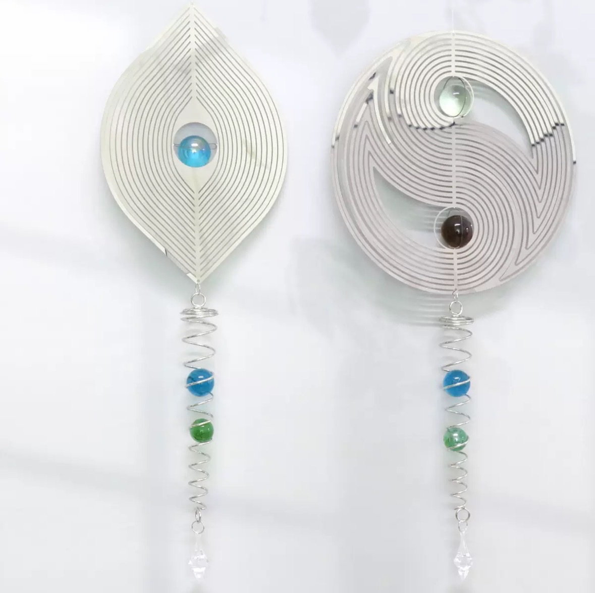 太极八卦风转风铃工艺品庭院挂饰挂件