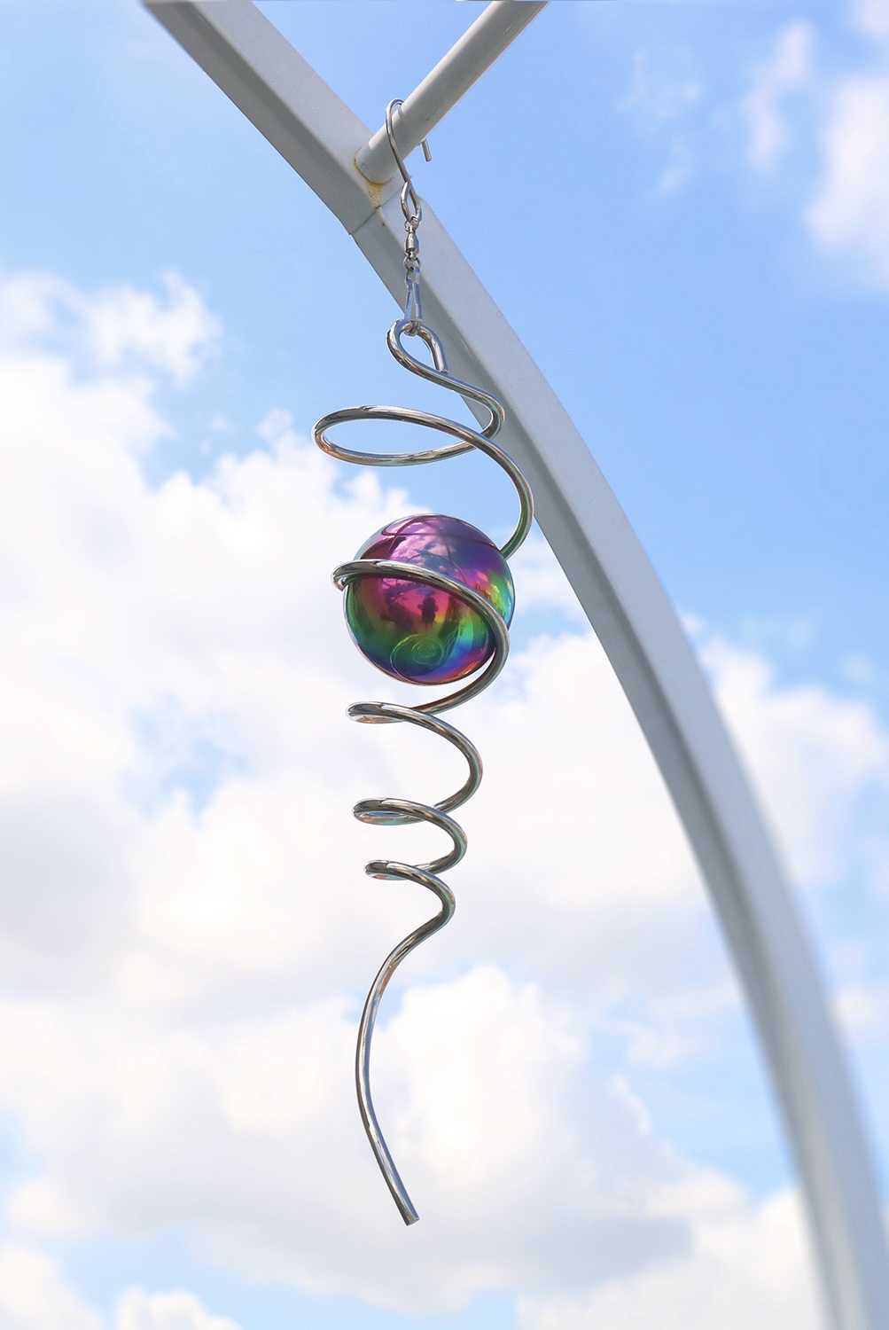 凤尾挂钩七彩珠子亚马逊热销曼陀罗风铃