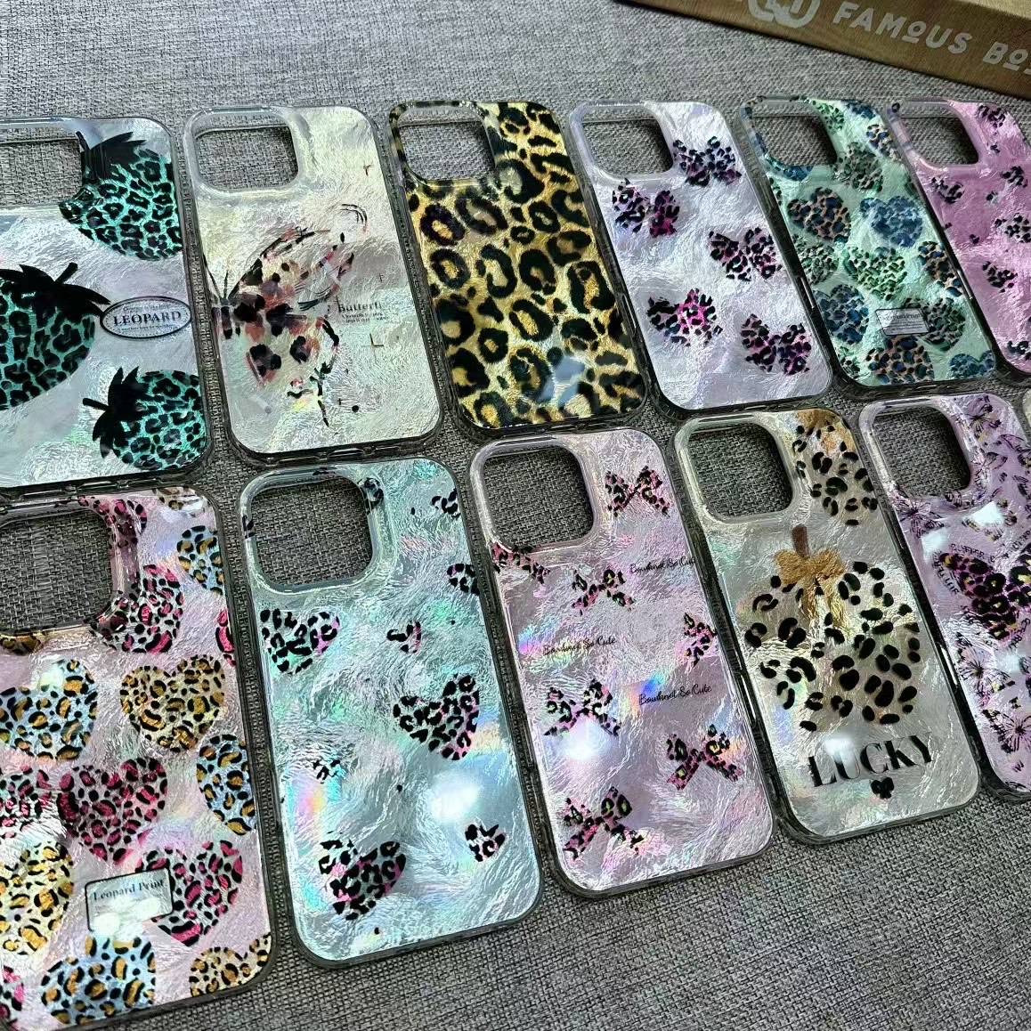 双层lmd豹纹手机壳细节图