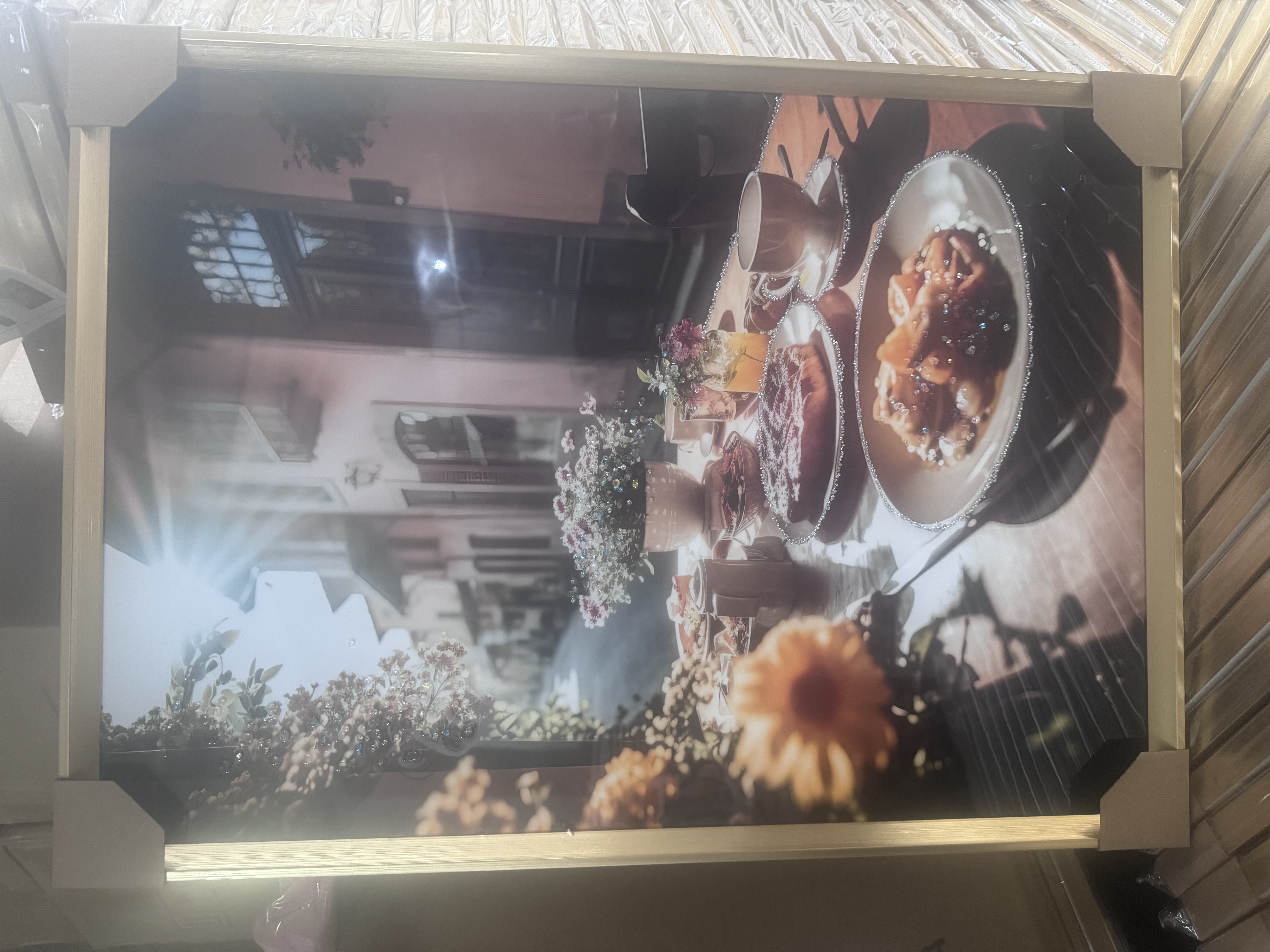 晶瓷晶钻风景花朵系列装饰画沙发装饰画细节图