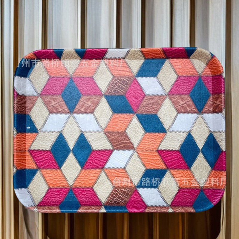 Leather trays for restaurants and coffee shops, dining trays, decorative trays, ornaments, storage and organization, plastic trays, wholesale discounts, high-end, durable and practical