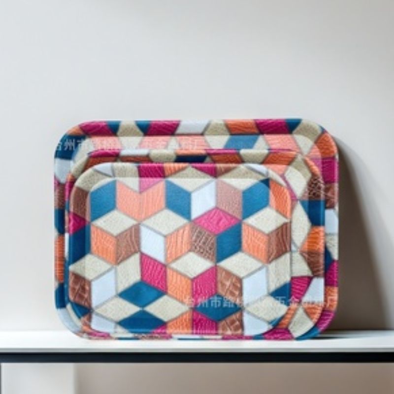 Leather trays for restaurants and coffee shops, dining trays, decorative trays, ornaments, storage and organization, plastic trays, wholesale discounts, high-end, durable and practical details Picture