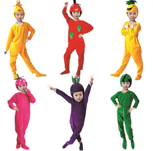 Wholesale of children's performance costumes and children's fruit costumes