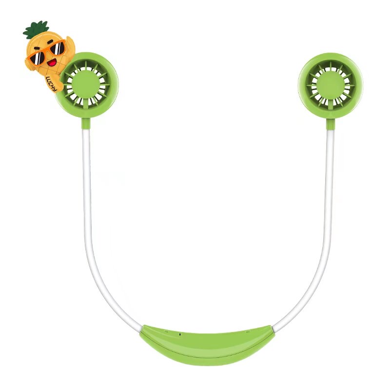 Portable USB charging mini fan, creative lazy neck fan, suitable for office students, strong wind force, quiet, cross-border foreign trade wholesale source detail image 8