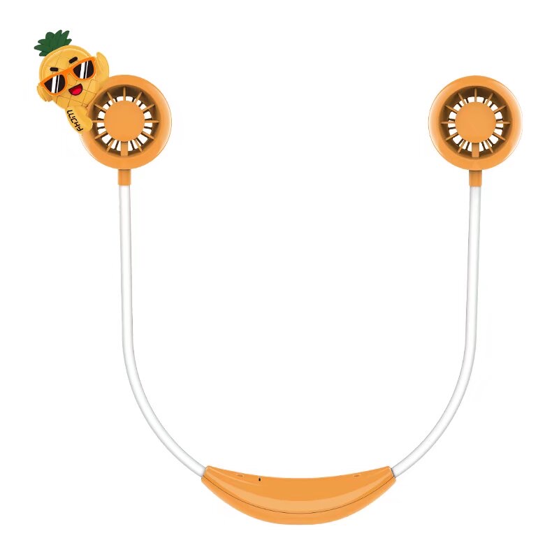 Portable USB charging mini fan, creative lazy neck fan, suitable for office students, strong wind force, quiet, cross-border foreign trade wholesale source detail image 7