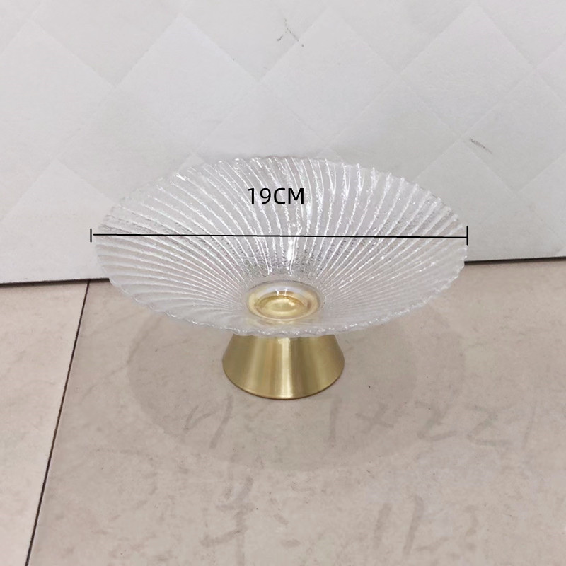 Phoenix-tail glass plate, gold-edge glass plate, gold-edge glass bowl, gold-edge glass plate detail image 6