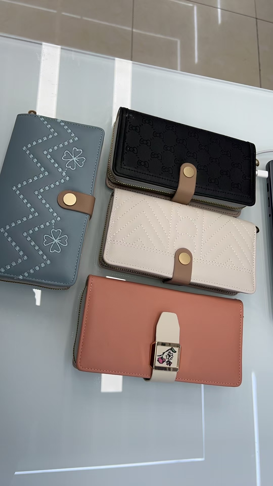 牛皮真皮钱包女士挎包款式时尚礼品手包男女通用款耐用实用大容量钱包