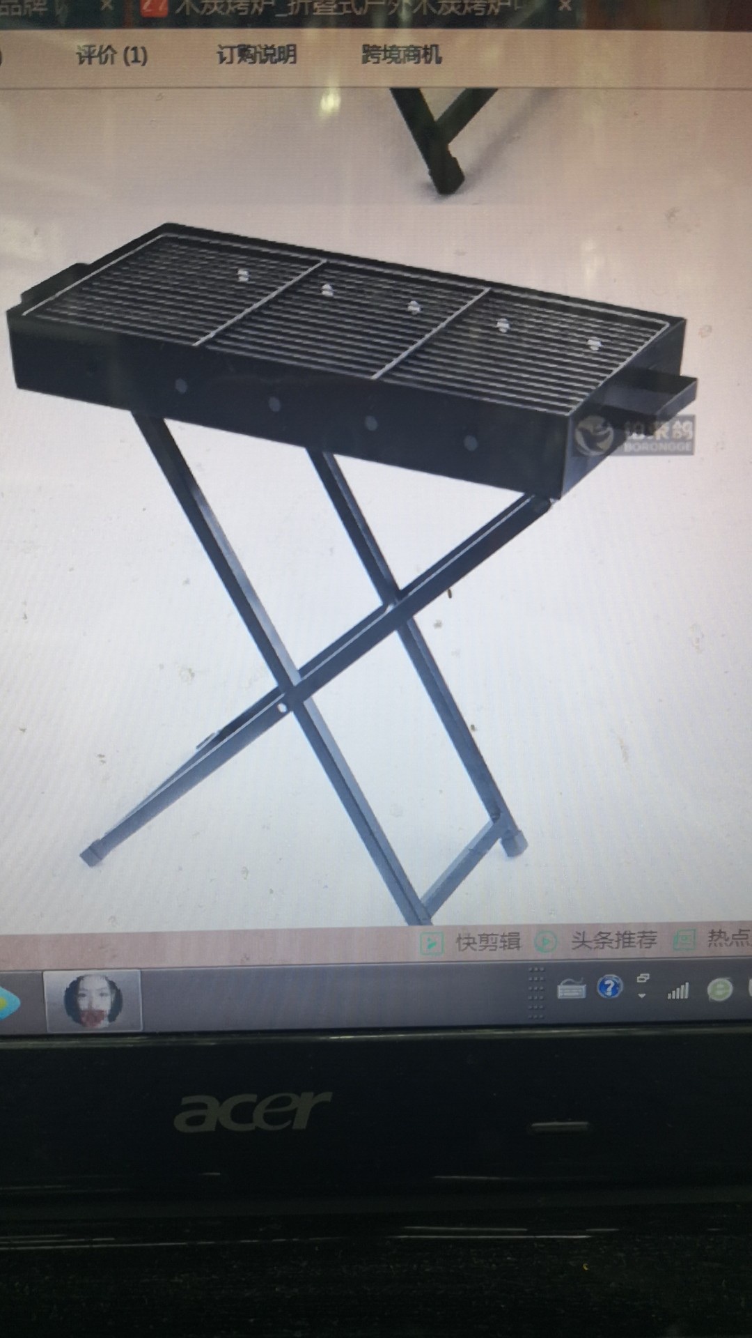 户外烧烤炉烧烤架图表 高温耐用 便携式烧烤工具 家庭聚会必备品 BBQ烤肉神器详情图12