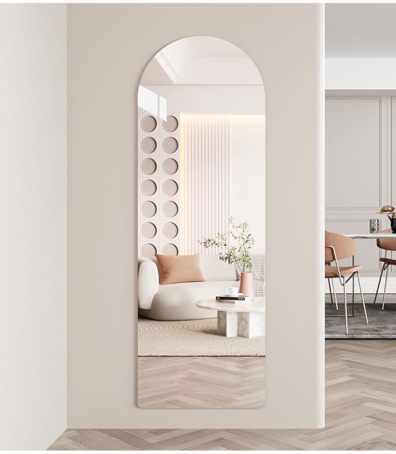卧室家具必备 全身镜落地镜 精致装饰镜 亚克力多功能软镜子 完美展现全身之美亚克力软镜子粘贴穿衣镜全身自粘贴墙家用试衣镜详情图4