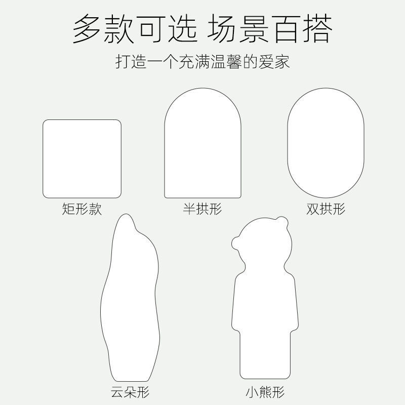 卧室家具必备 全身镜落地镜 精致装饰镜 亚克力多功能软镜子 完美展现全身之美亚克力软镜子粘贴穿衣镜全身自粘贴墙家用试衣镜详情图7