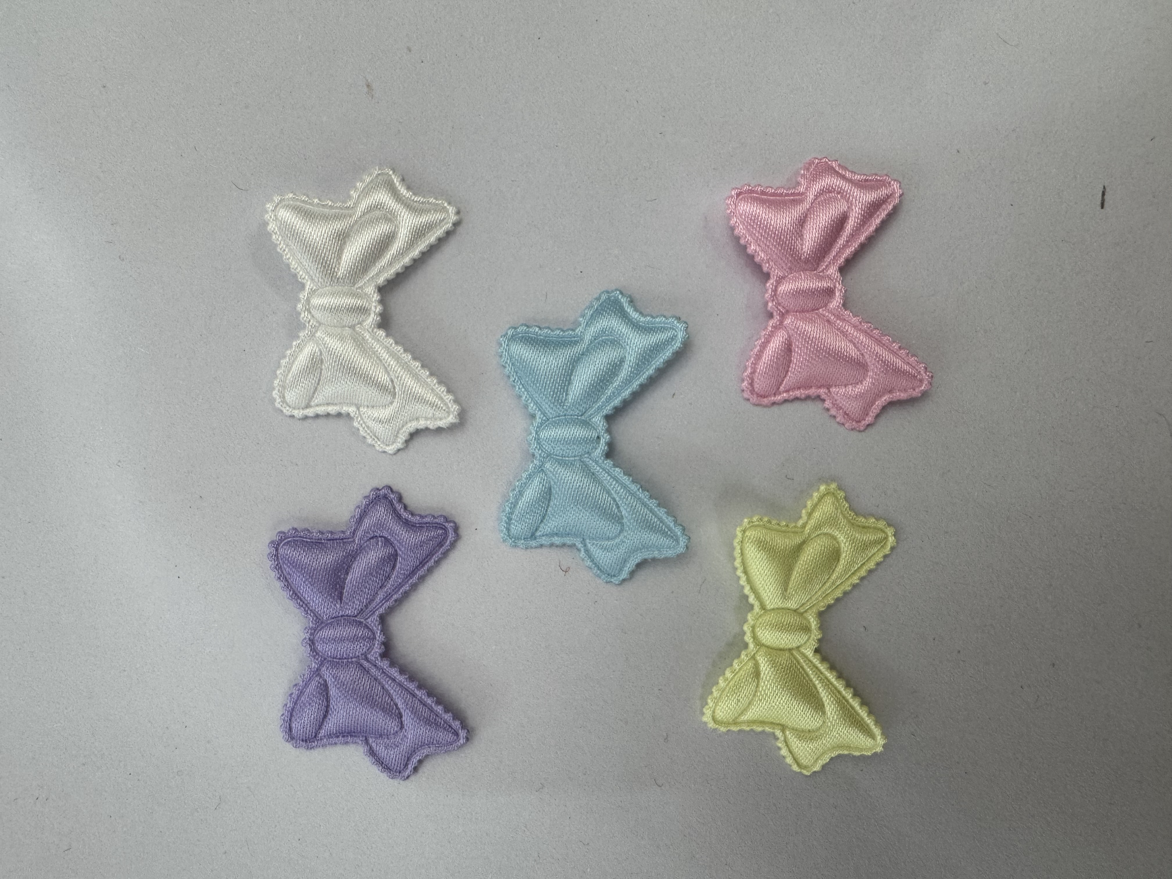 3公分彩色蝴蝶结工艺花ins风芭蕾爱心手工diy饰品配件蕾丝卡套装饰咕卡材料吧唧托装饰