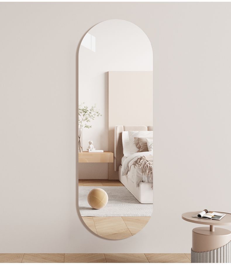 卧室家具必备 全身镜落地镜 精致装饰镜 亚克力多功能软镜子 完美展现全身之美亚克力软镜子粘贴穿衣镜全身自粘贴墙家用试衣镜产品图