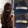 Korean-style simple spring clip, fashionable metal hair clip, half clip at the back of the head, top clip, horizontal clip, straight clip, hair clip details Picture