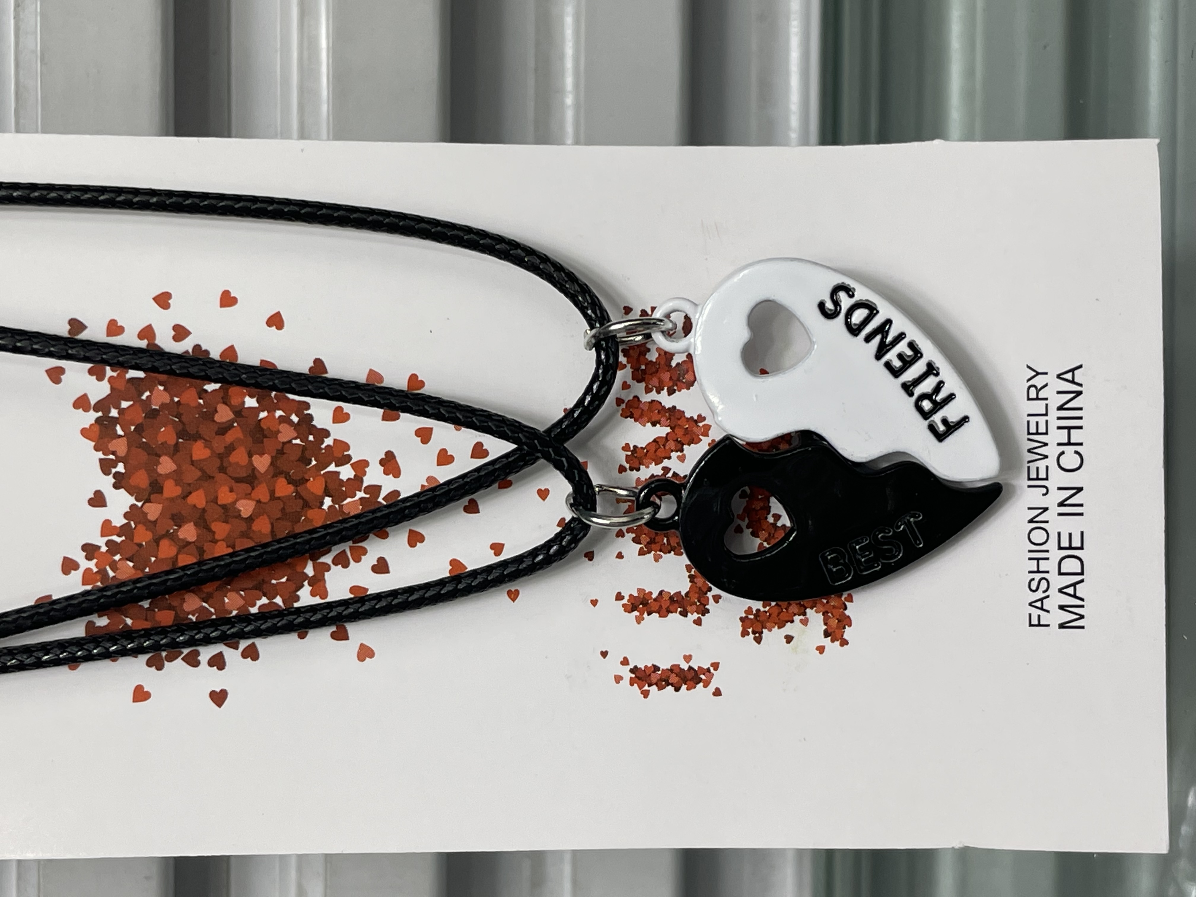 Magnetic best friend couple alloy necklace, pure silver necklace, women's crystal zircon melon chain necklace, pearl chain spliced, elegant and fashionable pearl necklace