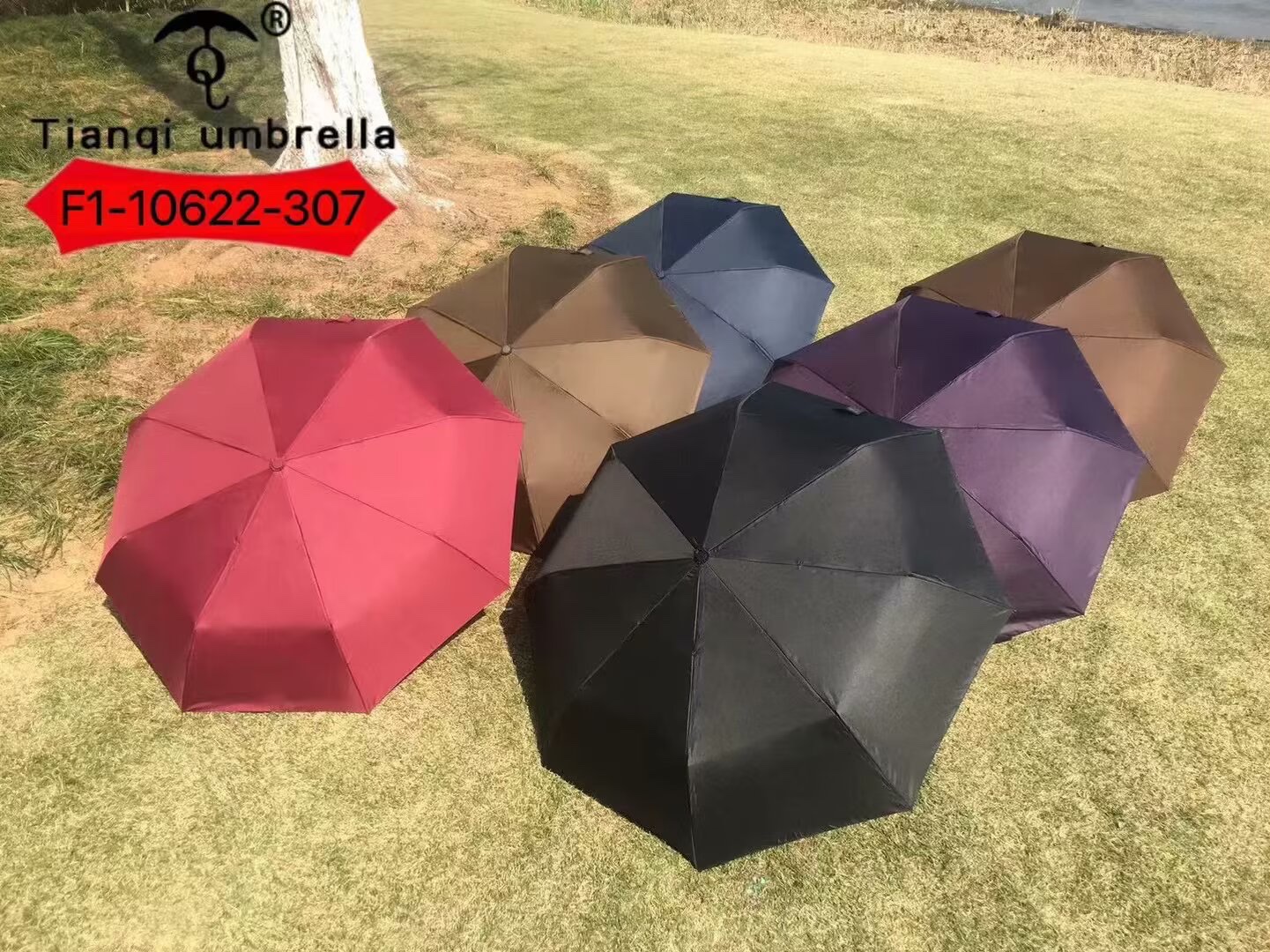 F1-10622-307 Triple fold automatic rain and weather umbrella for men and women Application Scenario