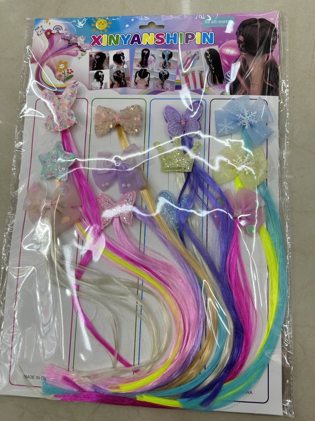 女士蓝色头箍韩版拼接发箍 地摊热销发卡 发夹 简约时尚发饰女士专用发夹