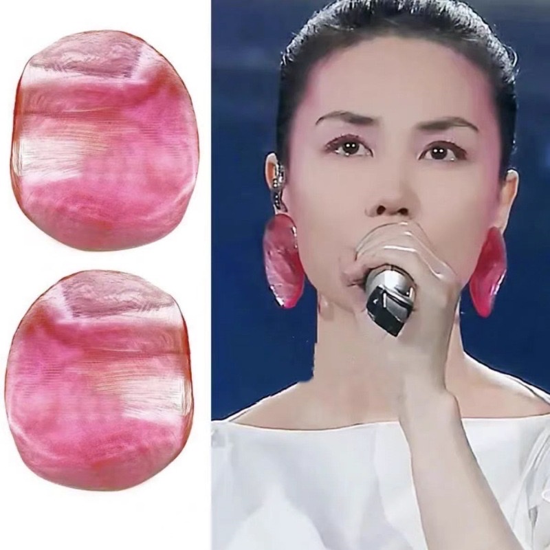 2025蛇年春晚王菲同款耳环银针夸张个性耳饰王菲春晚同款虾片耳环饰品图