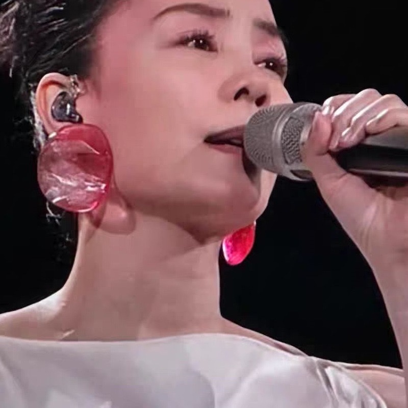 2025蛇年春晚王菲同款耳环银针夸张个性耳饰王菲春晚同款虾片耳环饰品细节图