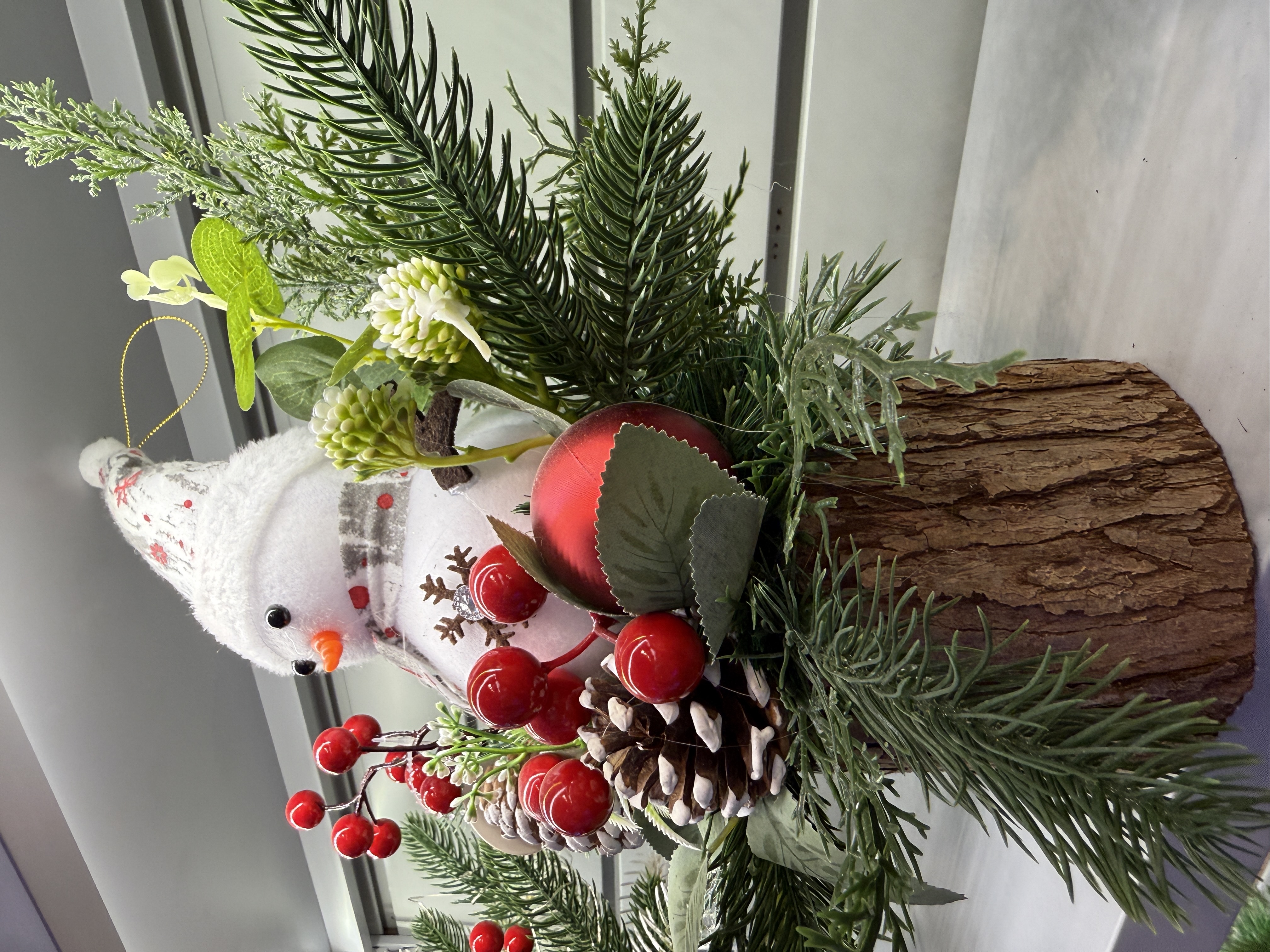 圣诞节装饰品桌面摆件迷你圣诞树雪人白底实物图