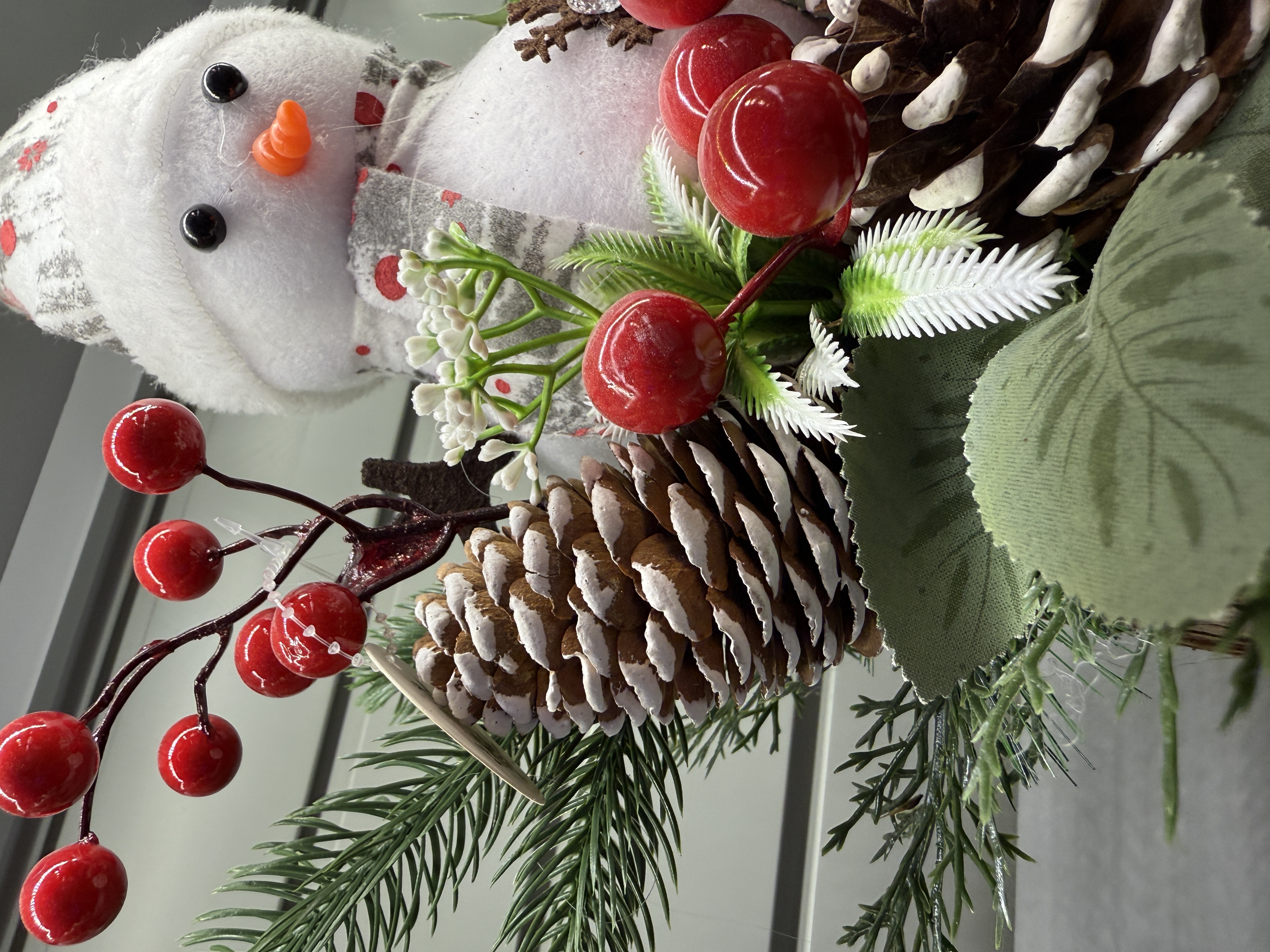 圣诞节装饰品桌面摆件迷你圣诞树雪人细节图