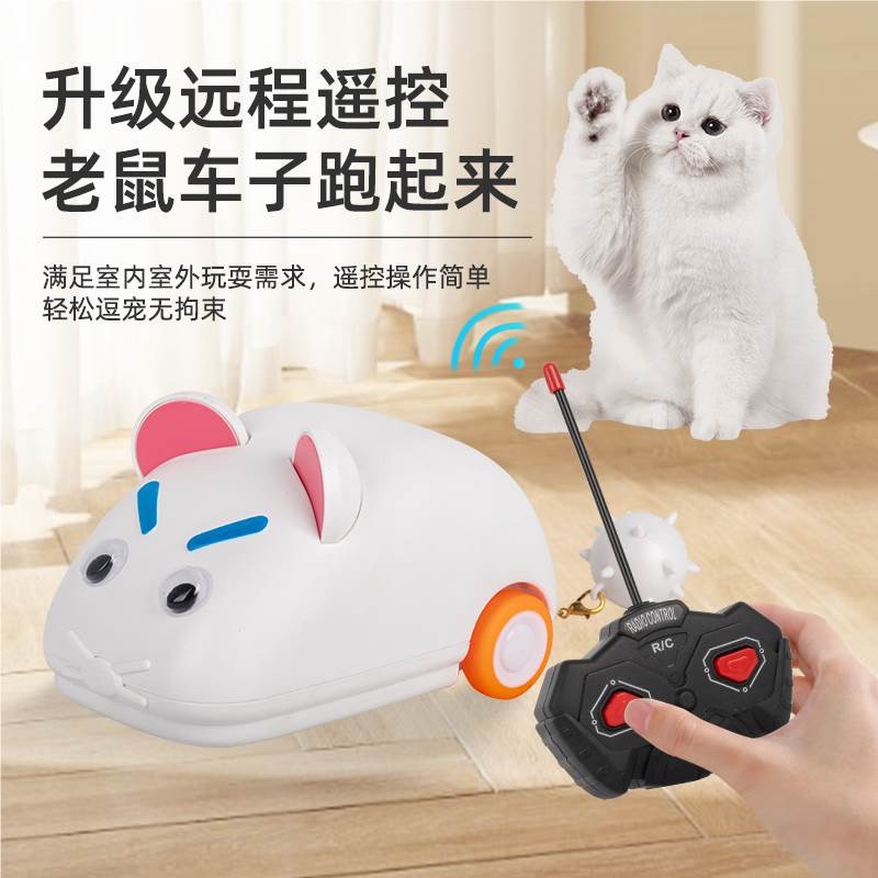 猫咪玩具卡通趣味电动小老鼠解压降压遥控老鼠
遥控车玩具车创意互动遥控车玩具白底实物图