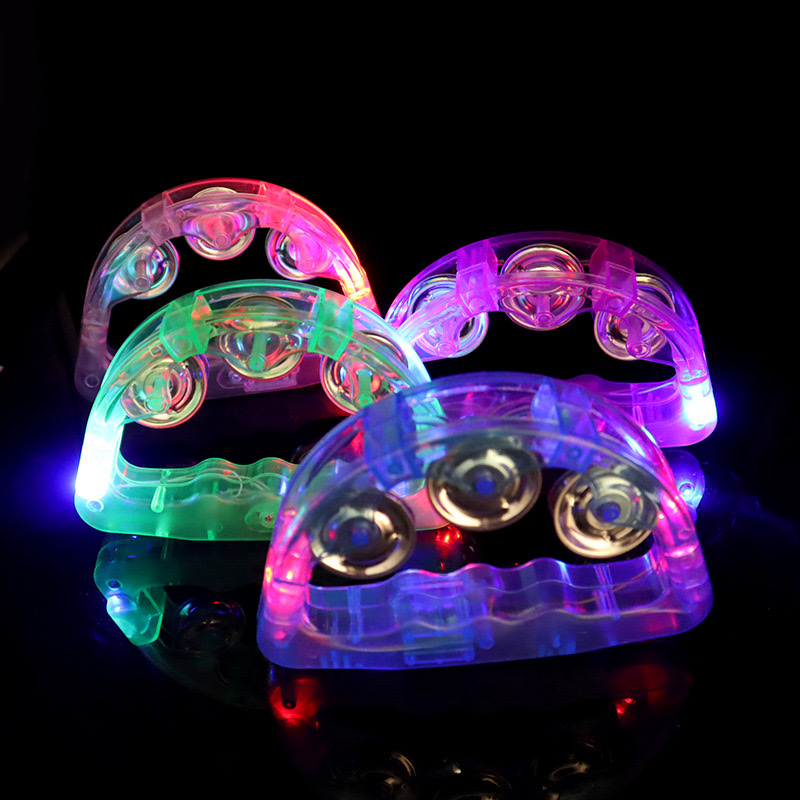 LED发光电子手摇铃 闪光电子2灯小摇铃 晚会酒吧道具产品图