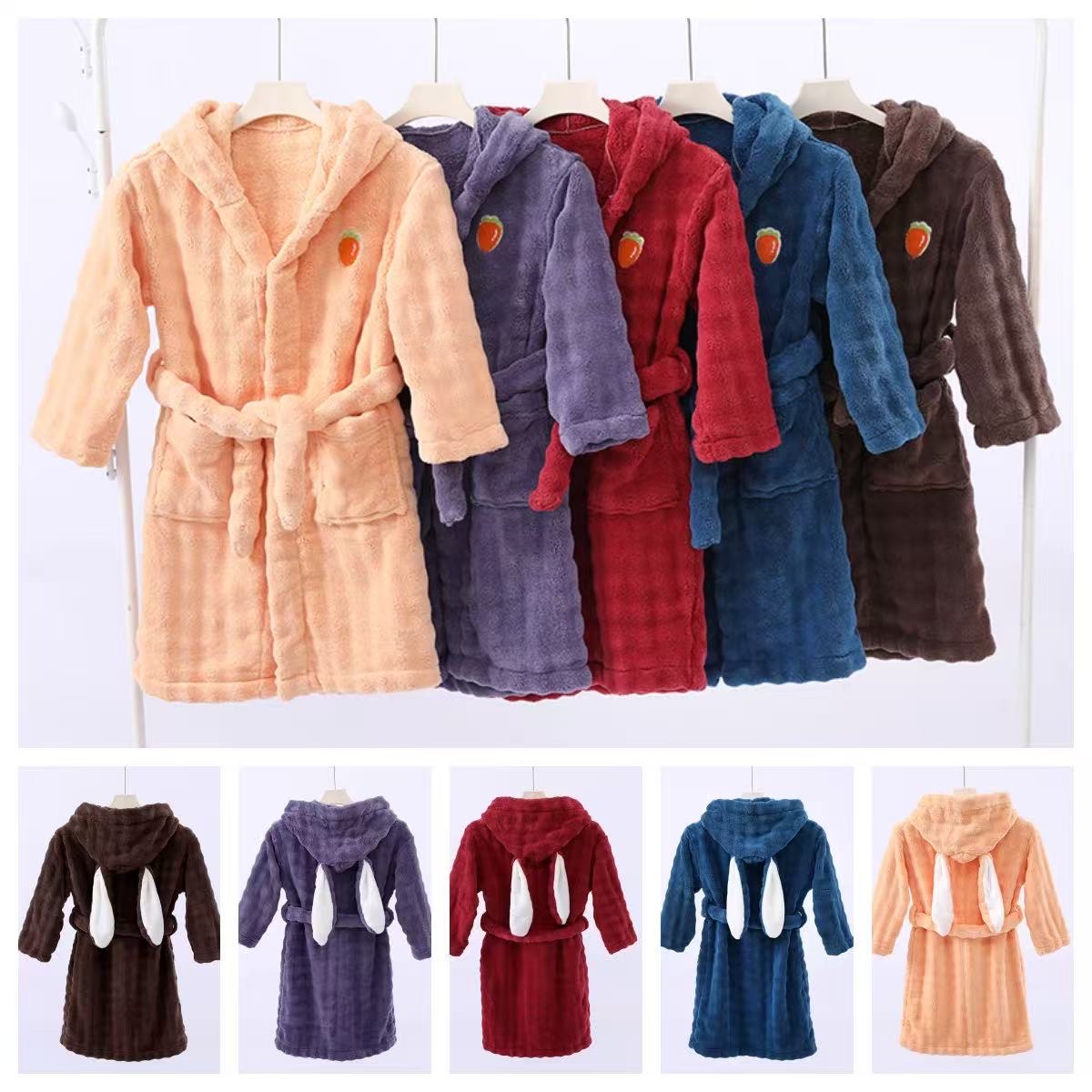 豪华浴袍长袍睡衣厚款 舒适保暖家居服 冬季男女款情侣款可选