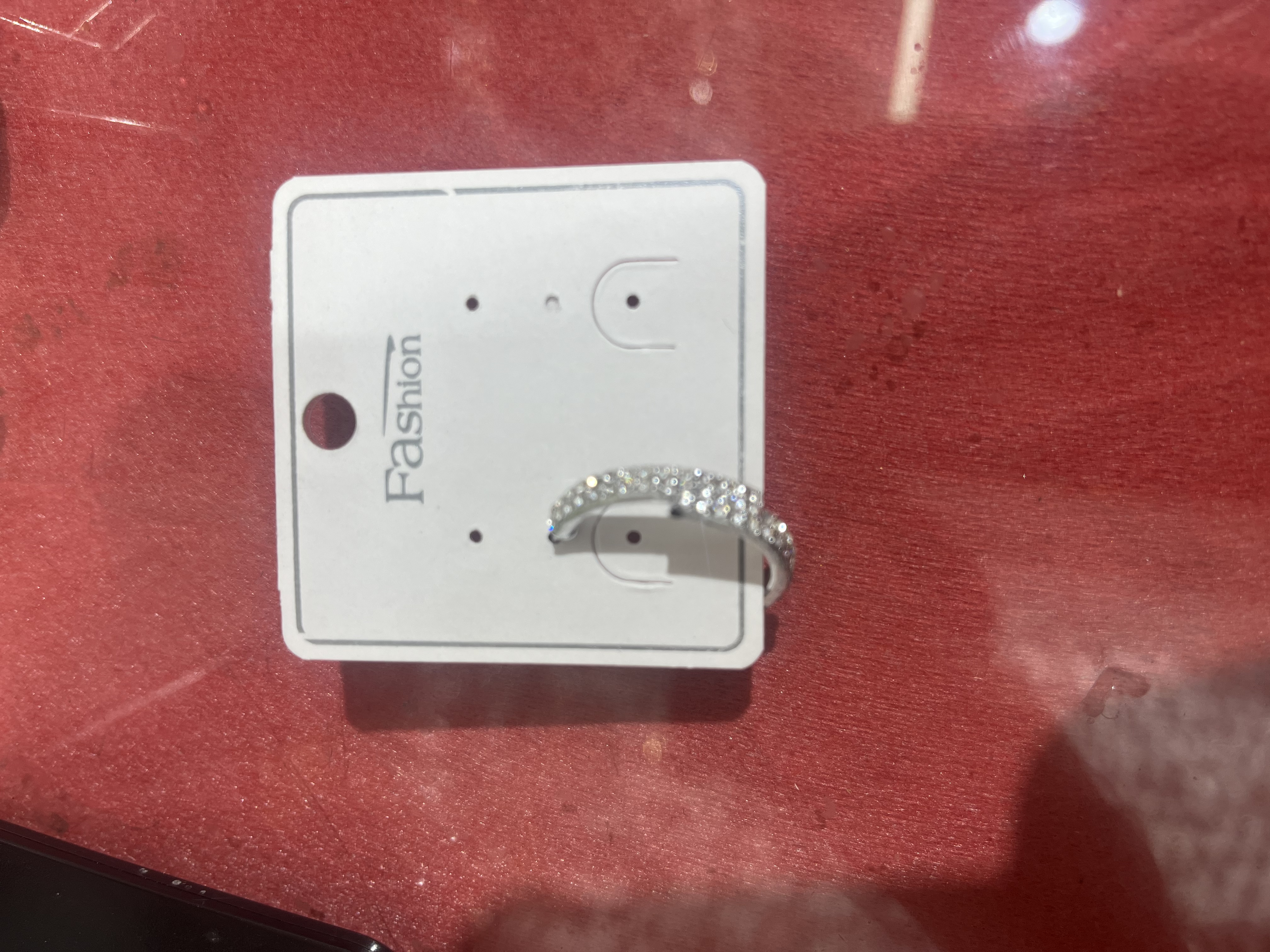 大珍珠耳夹耳骨夹时尚潮流 长城设计元素男士戒指 独特饰品套装详情图6