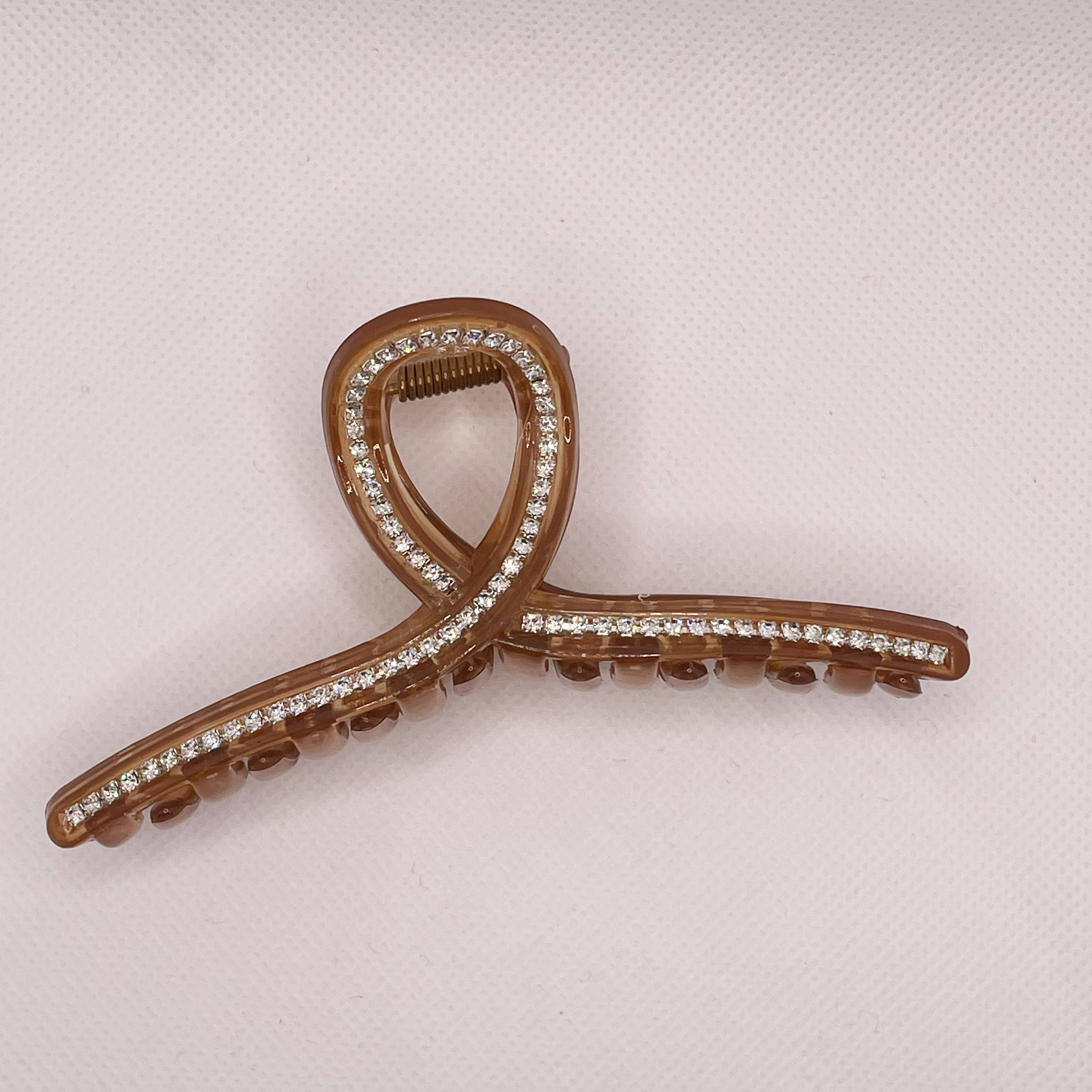 The PC hairpin clip with a high-end feel, diamond-encrusted grab clip, large hairpin, simple hair accessory, shark clip hairpin at the back of the head detail image 6