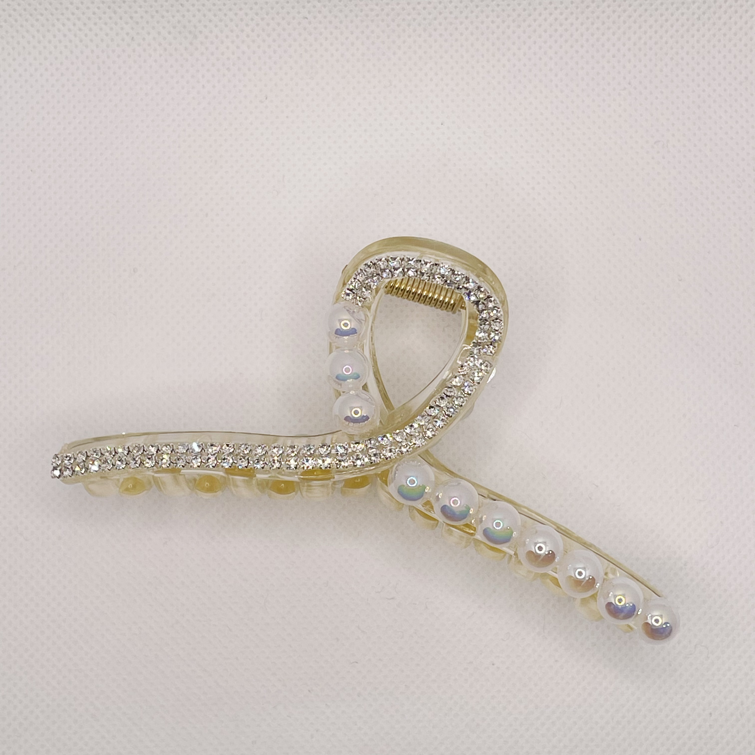 High-end square water diamond hair clips, back head hair clips, large pearl hair clips, hairpins, top hair clips and hairpins from Dongdaemun, South Korea detail image 3