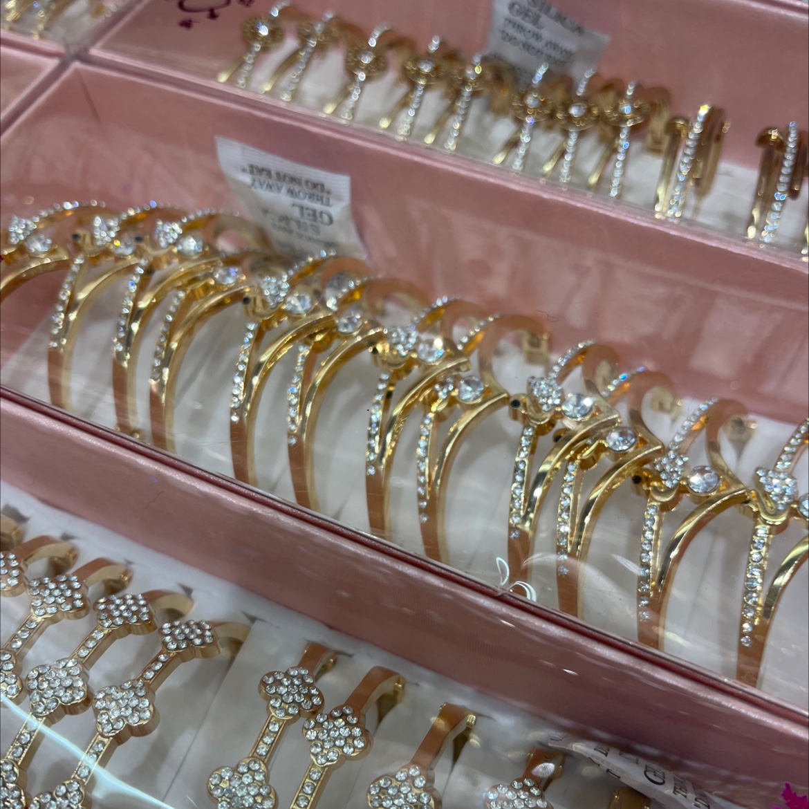 Women's narrow version full diamond bracelet, rose gold stacked bracelet for best friends, a best-selling bracelet detail image 3