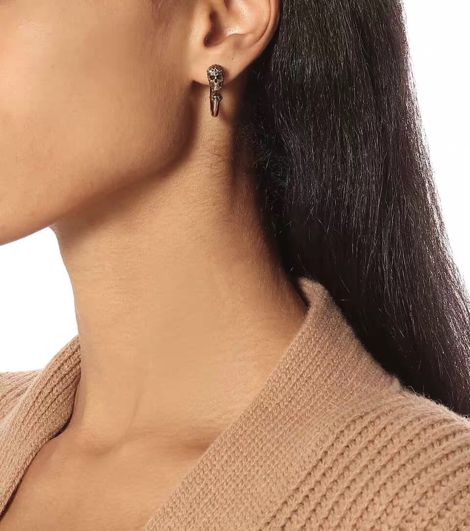 骷髅头高级感饰品 耳饰 简约时尚耳钉 优雅耳饰装饰品细节图