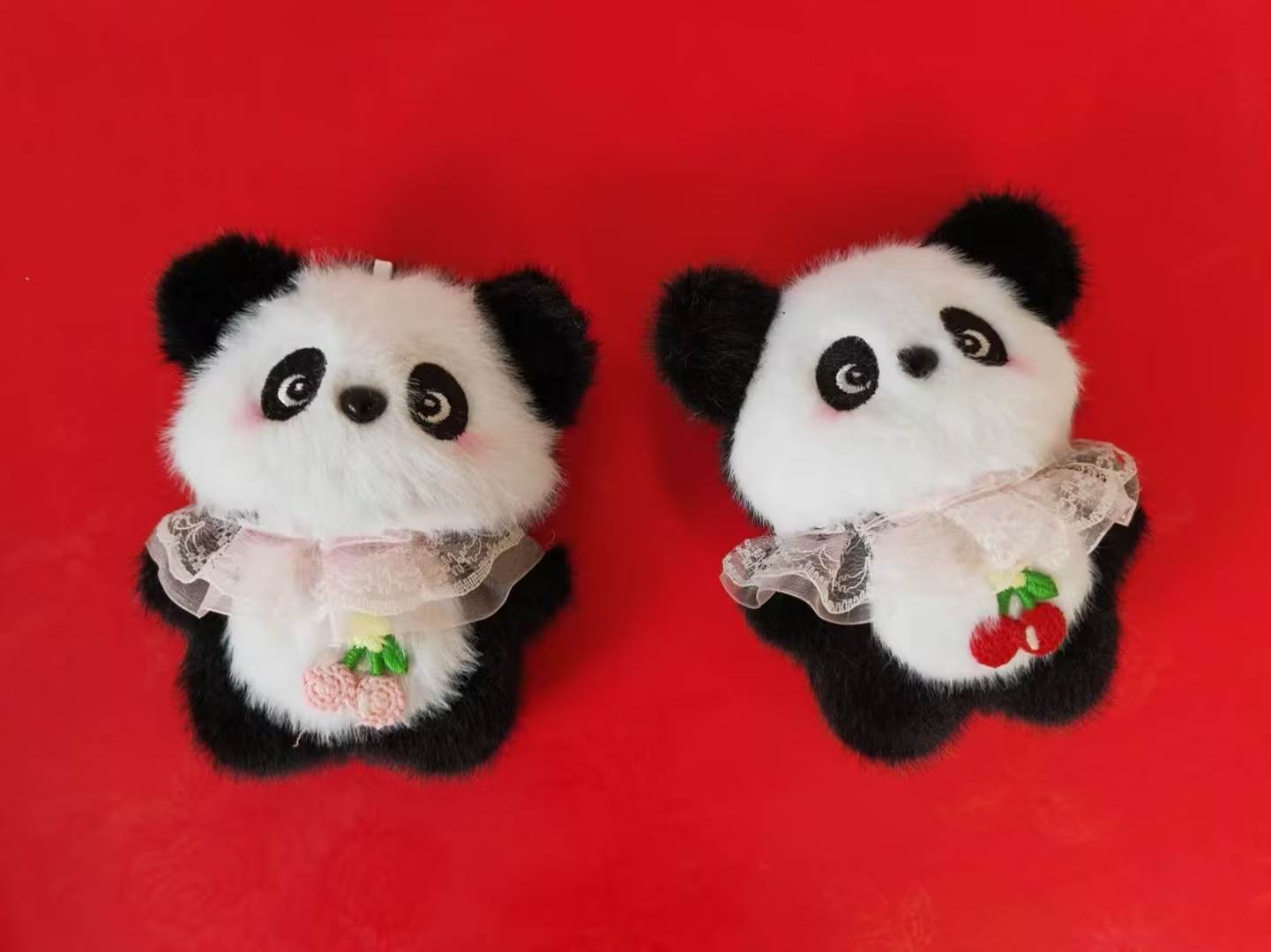 网红呆萌小熊猫公仔挂件可爱熊猫情侣包包挂饰玩偶毛绒玩具娃娃机 毛绒玩具可爱毛绒挂件详情图8