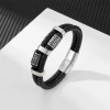 Cross-border alloy personalized double-layer leather Viking bracelet, new men's retro leather bracelet, European and American accessory bracelet Application Scenario