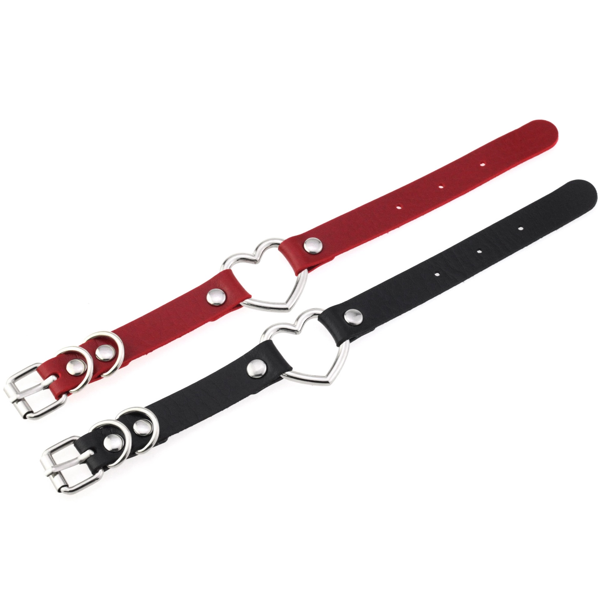 New punk heart-shaped bracelet bracelet, fashionable couple accessories, Harajuku Love hollowed-out leather bracelet bracelet detail image 4