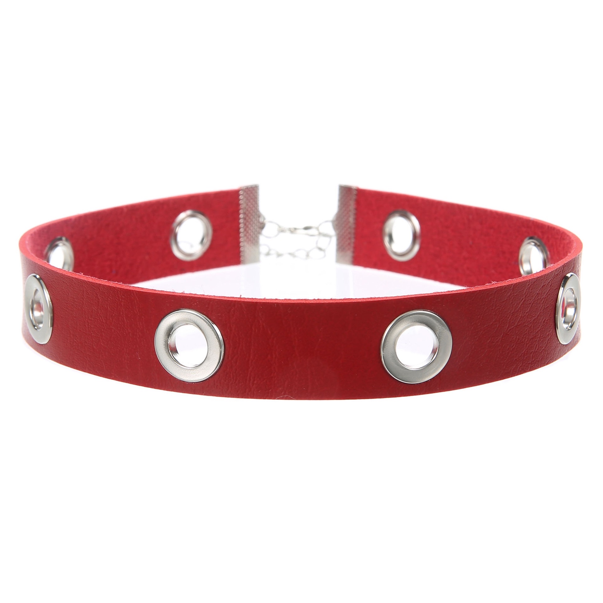 New punk-style hollowed-out breathable PU neck collar, leather necklace, collarbone chain, nightclub dark leather collar Application Scenario