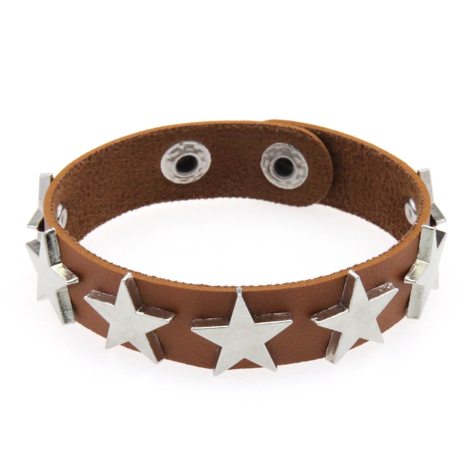 Punk Star rivet leather bracelet, simple and personalized PU leather five-pointed star bracelet, trendy couple's bracelet Application Scenario