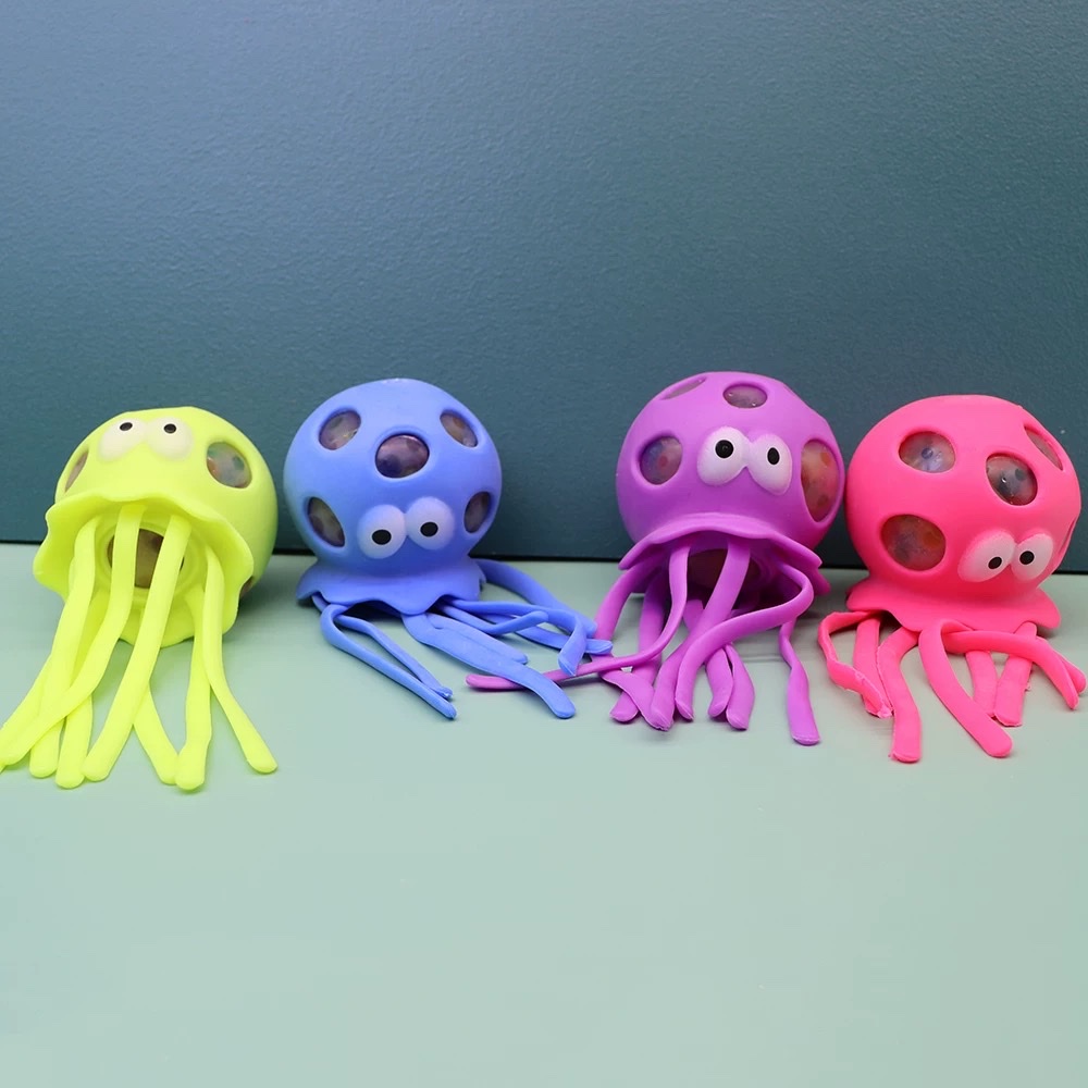 生动有趣的色彩丰富的传统玩具水母洞洞球网红爆款小玩具粘手乐网红爆款小玩具粘手乐详情图4