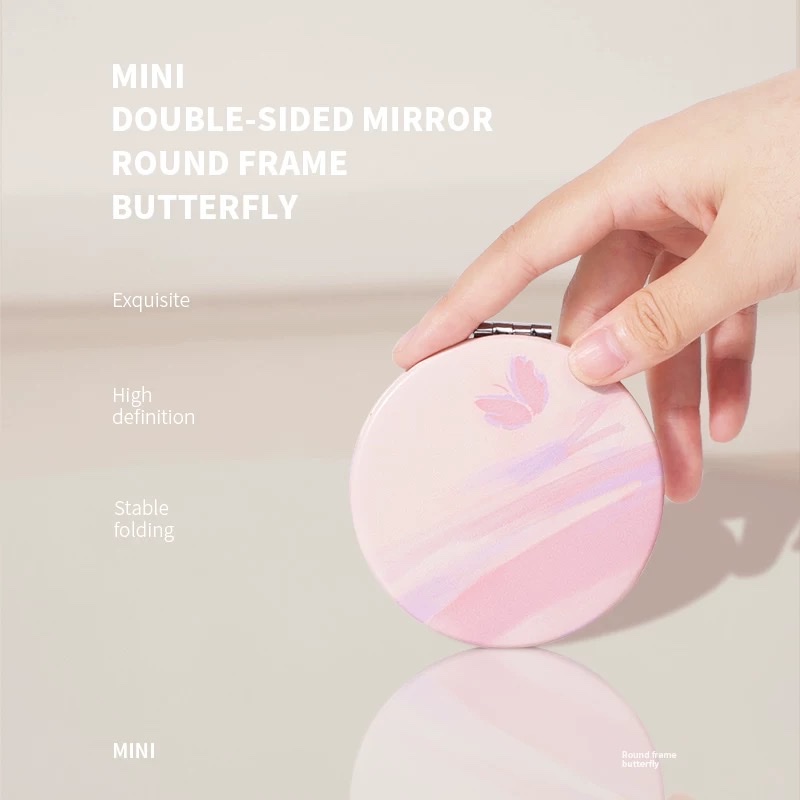 少女心可爱卡通化妆镜迷你便携学生女士折叠双面镜子时尚随身小丽鸥小镜子随身便携带单面便携圆镜女士迷你可爱手持化妆镜学生详情图6