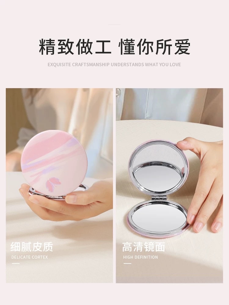 少女心可爱卡通化妆镜迷你便携学生女士折叠双面镜子时尚随身小丽鸥小镜子随身便携带单面便携圆镜女士迷你可爱手持化妆镜学生详情图4