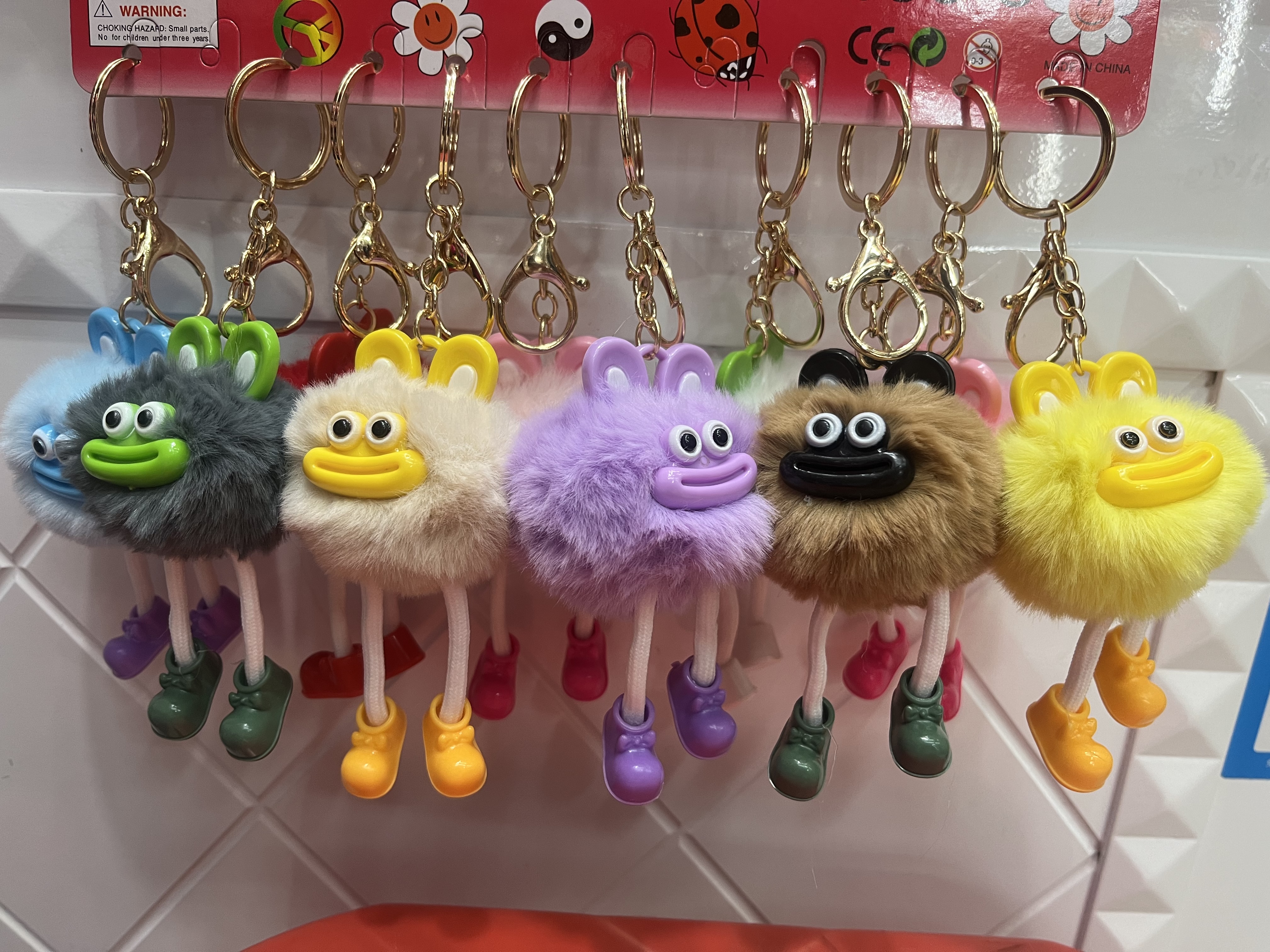 卡通动漫钥匙扣 毛绒挂件款 入油摆件装饰 个性创意礼品