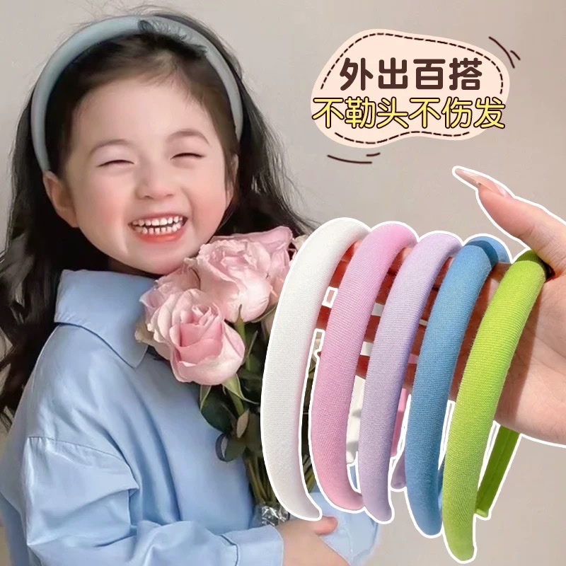 Girls' hairband 2025 New style Hair travel Girls' headband Cute hair clips for girls Baby headwear hole detail image 3