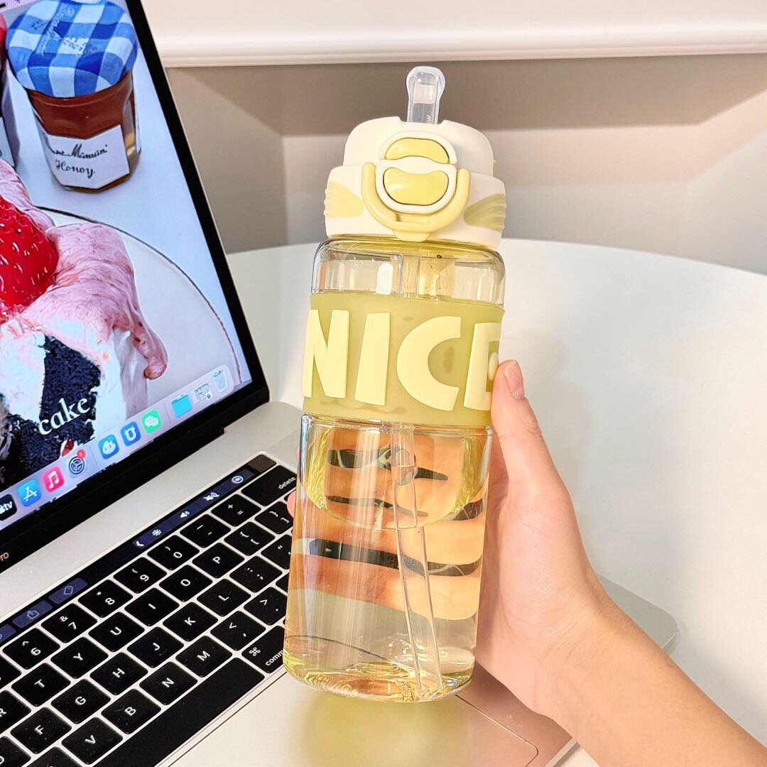 # YS-WATER New Product Yiran Jumping Double Drinking Cup Item Number: XDFHE0100 Material: Tritan Free of Bisphenol A Capacity: 650ml details Picture