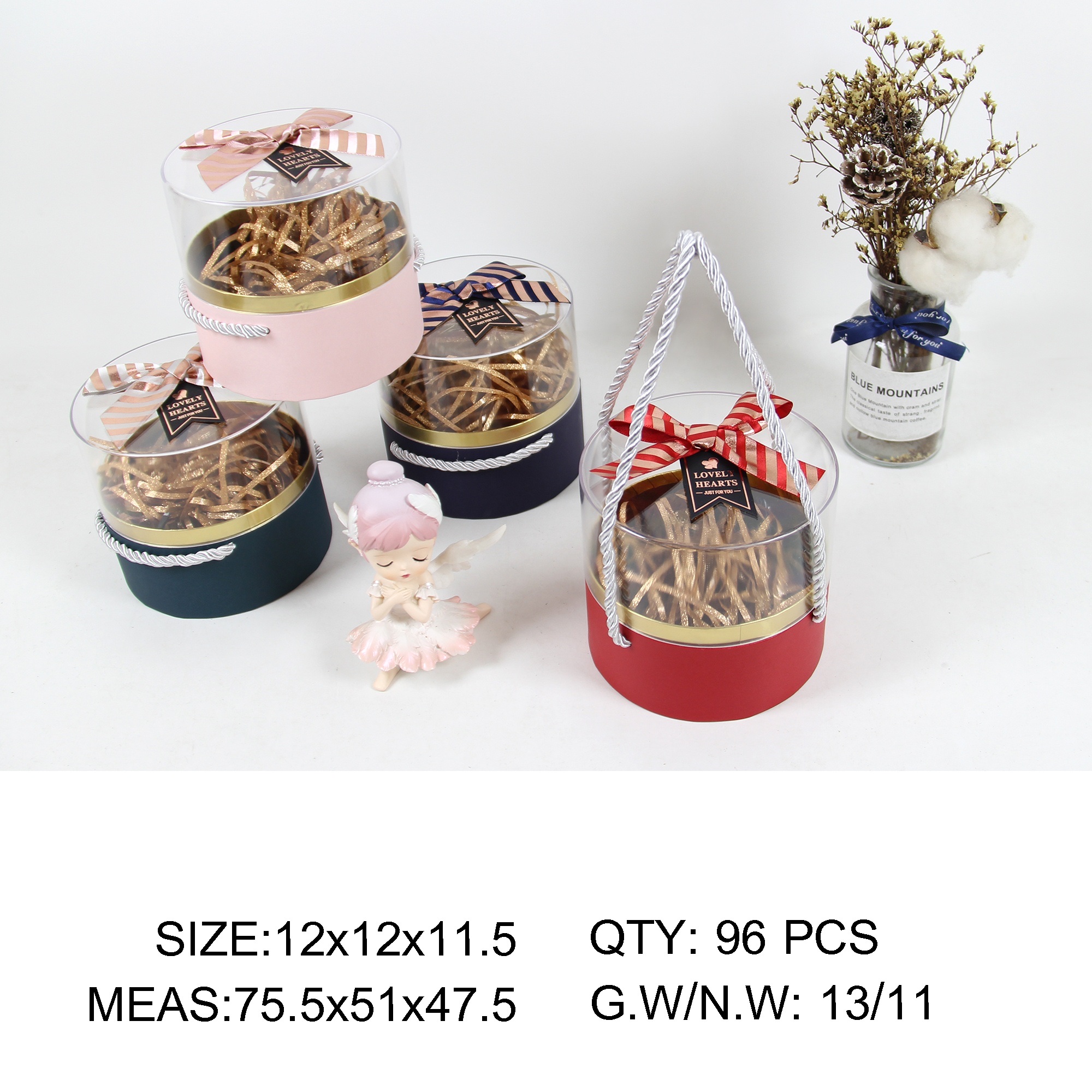 单个亚克力包装盒 精美礼品盒 适合各类小礼品包装 保护礼物不受损伤 拎绳设计精美大方礼品盒