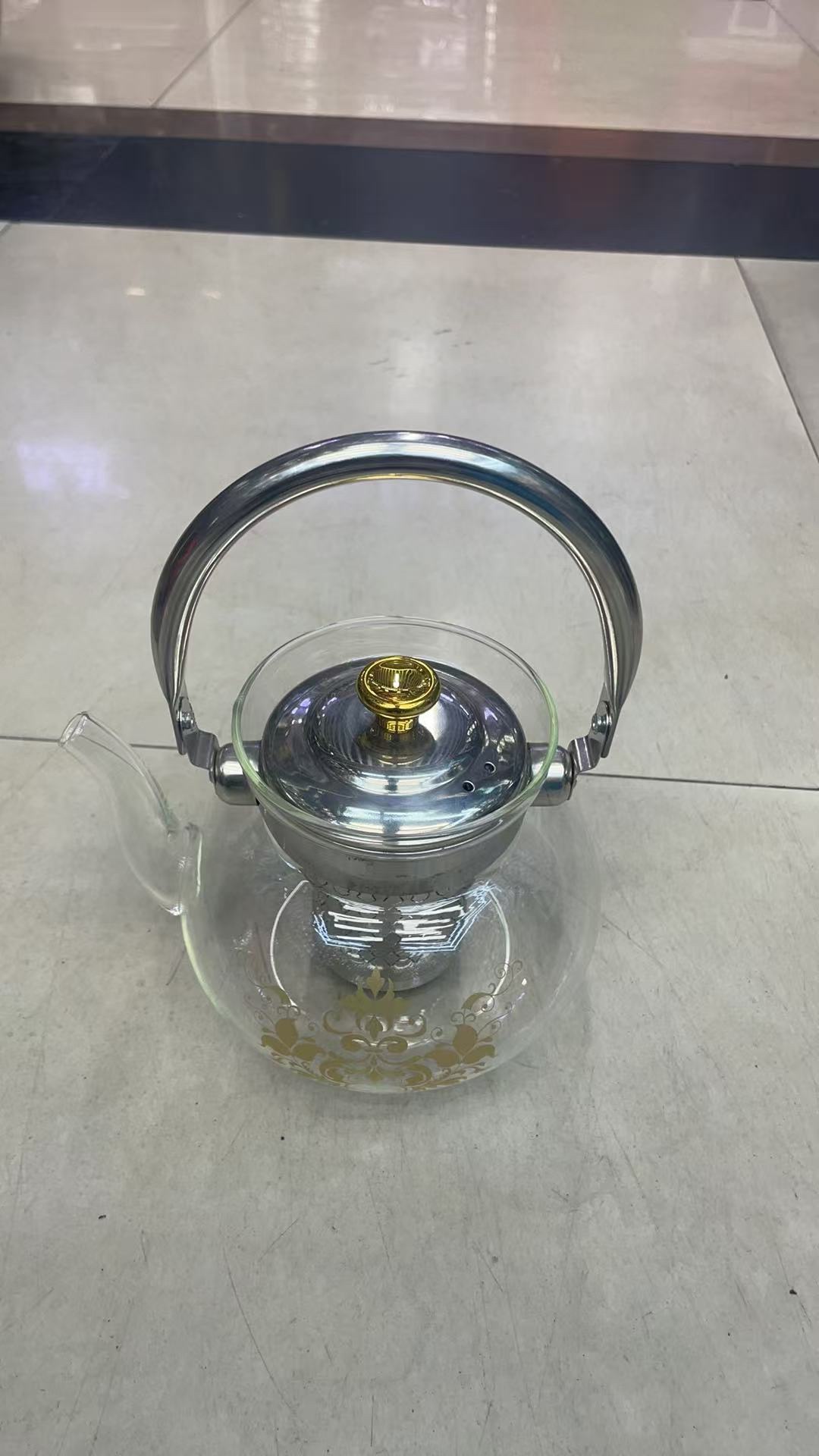 耐热高硼硅玻璃壶加厚直烧玻璃壶烧水壶电陶炉专用玻璃壶